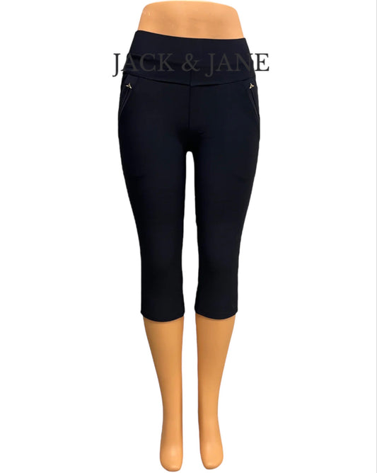 Comfybroek Capri(Driekwart Broek) Navy