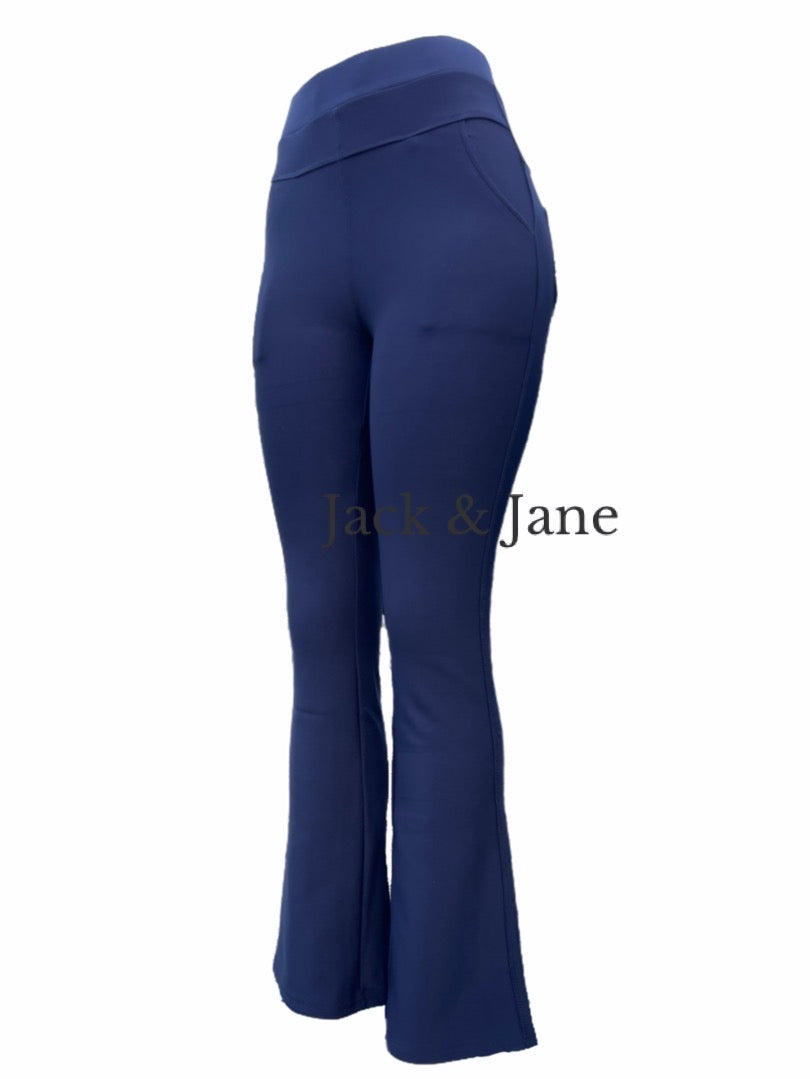 Comfybroek Flared Navy