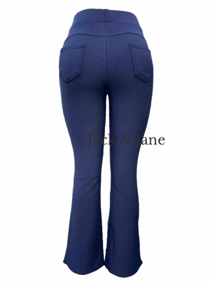 Comfybroek Flared Navy