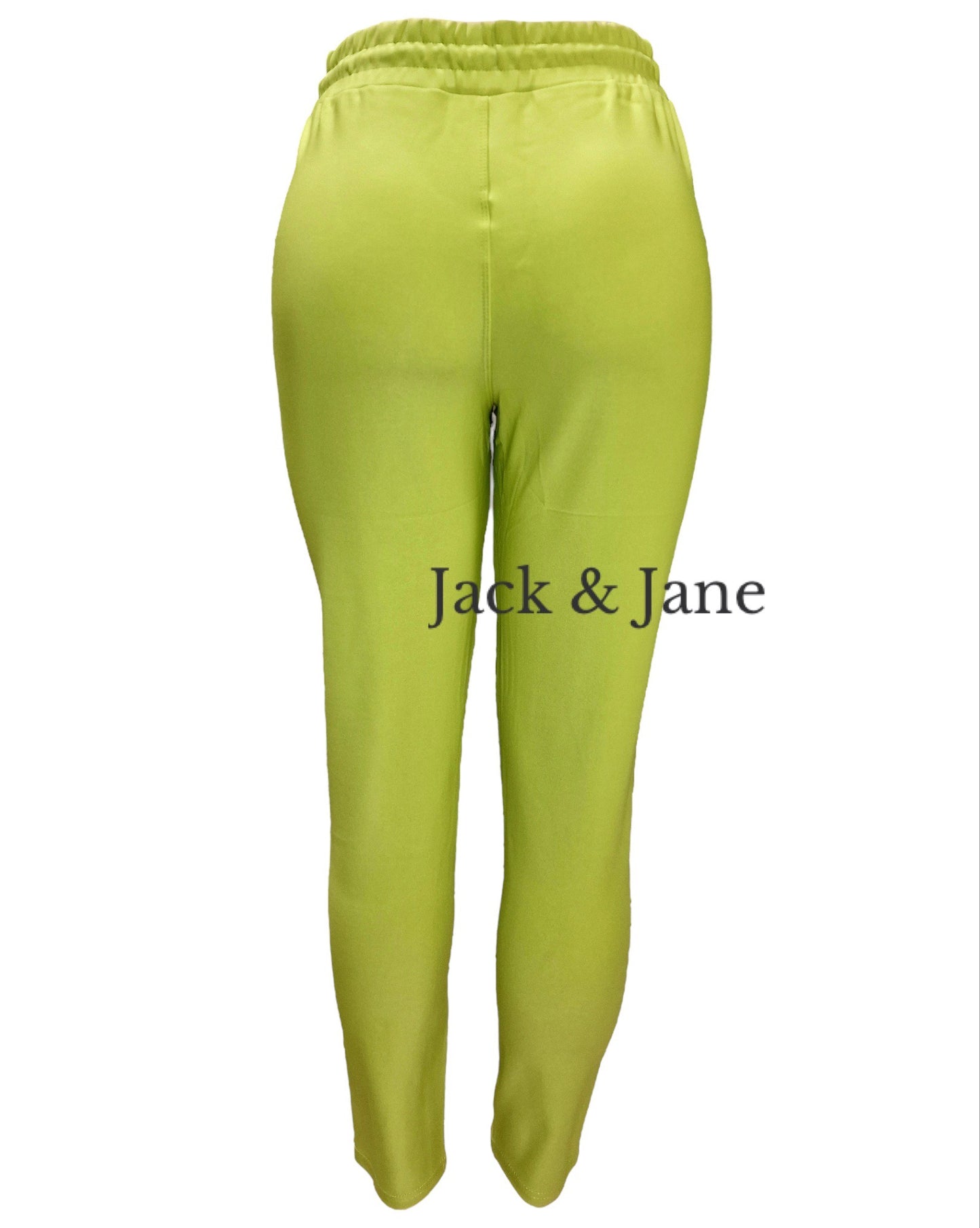 Comfybroek met Koord Lemon/Apple Green